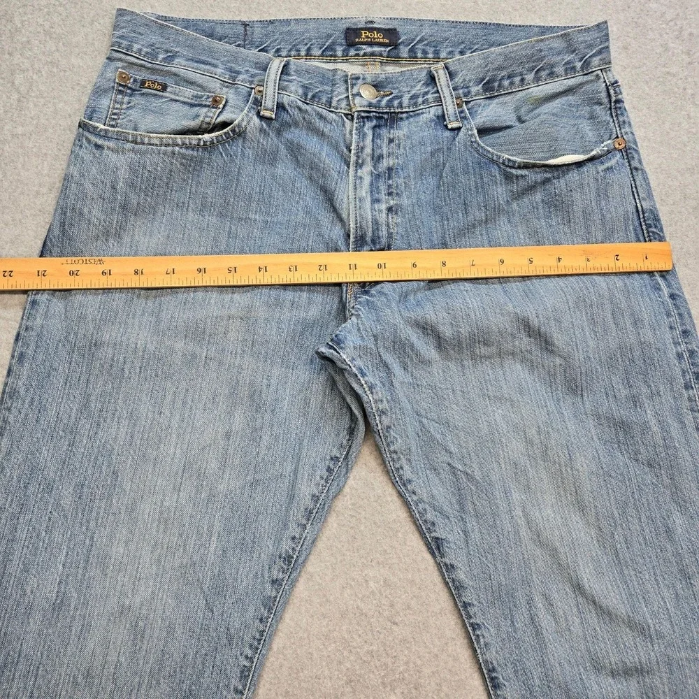 Polo Ralph Lauren Jeans Mens 34x30 Blue Straight Relaxed Hampton Medium Wash